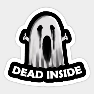 dead inside creepy ghost Sticker